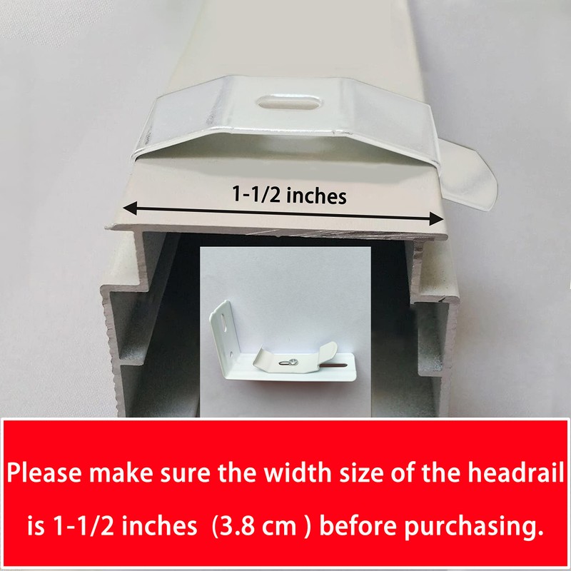 AuRiver 6 pcs Vertical Blind L Bracket Vertical Blind Bracket