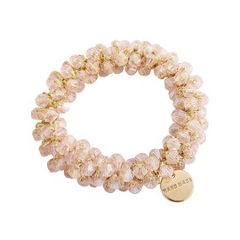 AMOR SPES Crystal Pearl Hair Tie Rope Hair Band for Women Elastic Tie Hair Scrunchies Hair Accessories Headbands (A)