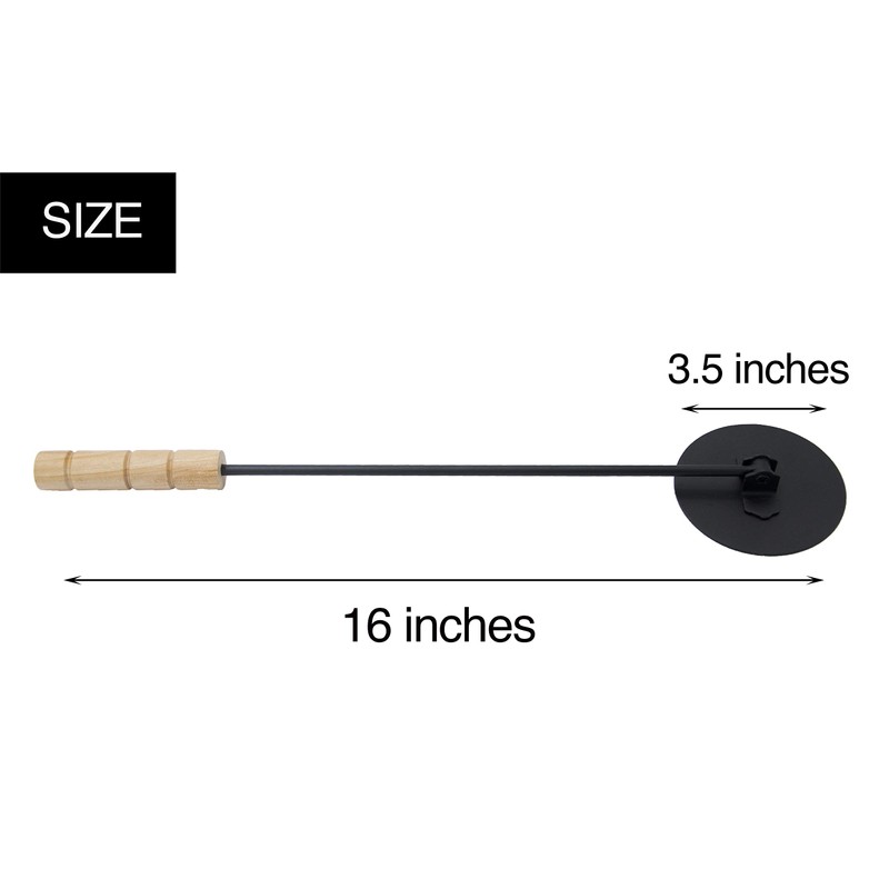 Zipcase Real 3.5 inch Powder-Coated Steel Gel Fuel Snuffer fits