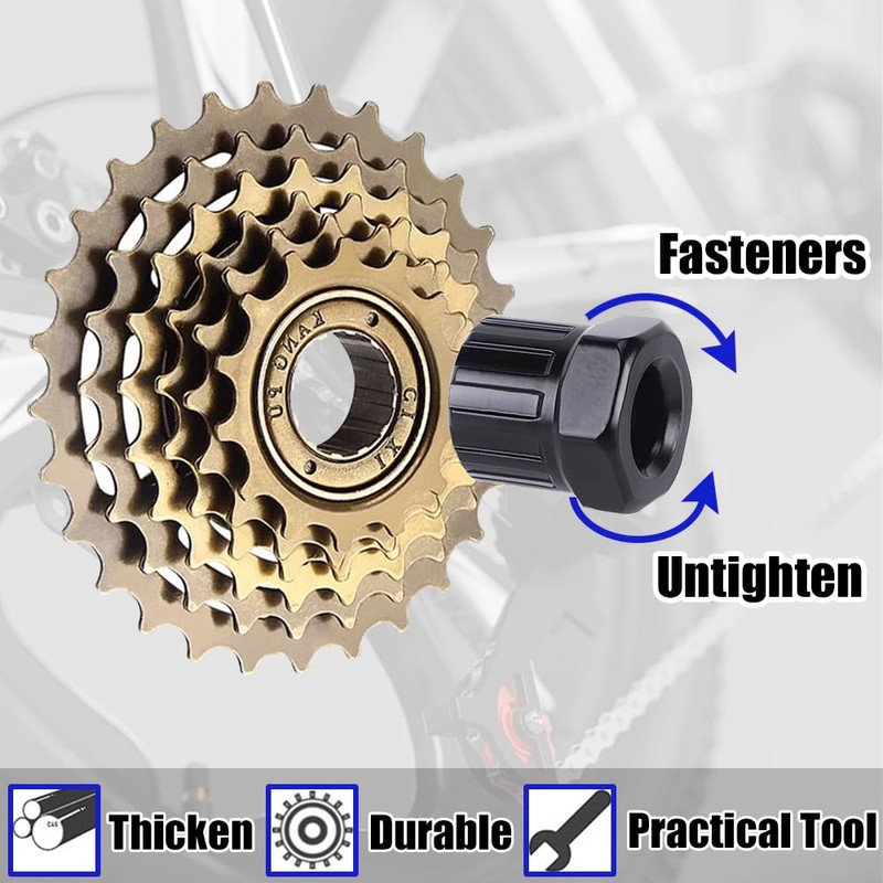 HayLniXy 2PCS Bike Cassette Lockring Tool Multifunctional Freewheel Remover Tool
