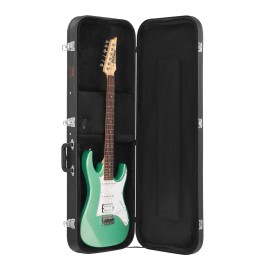 Electric Guitar Hard Case Lock Latch Keys Handle 43.11 Rectangular PVC Padding Soft Lining Musical Instrument ProtectionApplicable Guitar Type: Electric Guitar, Material: Plywood