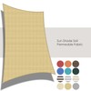 ECOOPTS 16'x18' HDPE Sun Shade Sail Rectangle Canopy Shades for