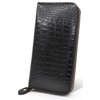 LEZOPHIS Crocodile Long Wallet, Supervised by Feng Shui, Cowhide Leather,