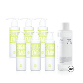Jo Sung-ah Wonder Bath Lemon Cleanser Sugar Lemon 120ml x 6 + Anua Eoseongcho 77 Soothing Toner 250ml x 2 _B / 조성아 원더바스 레몬청 클렌저 슈가레몬 120ml 6개 + 아누아 어성초 77 수딩 토너 250ml 2개 B