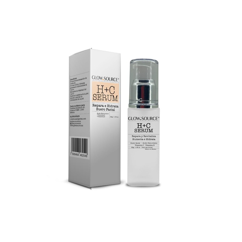 HC Serum. Suero Facial con vitamina C, Vitamina E, Ácido