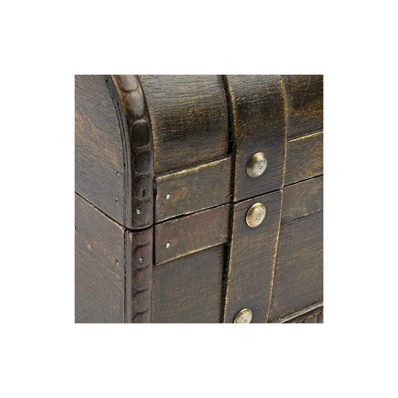 Treasure Chests | Varnished Wood | With Metal Flip Closure