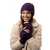 HEAT HOLDERS - Womens Thermal Converter Fingerless Cable Knit 2.3