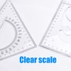 BronaGrand Large Triangle Ruler Square Set, 30/60 and 45/90 Degrees,