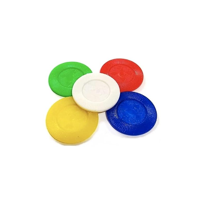 Fichas de Plastico de Colores 100 Piezas