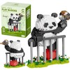 YUPDFGB Mini Panda Building Toy, Panda Building Blocks Toy Bricks,