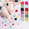 3D Dry Flowers Nail Stickers,2boxes Colorful Natural Real Flower Nail