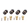 4PCS 4mm Widen Brass Wheel Hex Extended Adapter for Axial