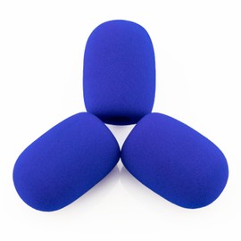 LEFXMOPHY A50 Pop Filter Replacement for Astro A20 A30 A40 A50 A40TR Gaming Headset Microphone Foam Blue Windscreen Mic Cover, 3-Pack