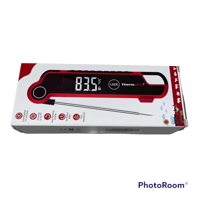 ThermoPro TP620 Instant Read Meat Thermometer with Thermocouple Sensor, Ambidext