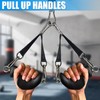 Ergonomic Tricep Rope Pull Down Attachment, Upgraded Long Triceps Rope