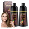 2 Pzs Hair Dye Shampoo Tinte Para Cubre Canas Castao