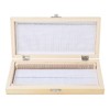 Microscope Slide Storage Box, Wooden Microslide Box, Holds 50 Place