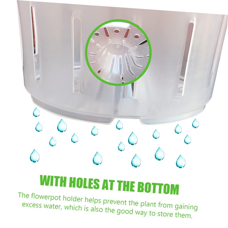 Kisangel 9pcs Orchid Pots Use Breathable Design Drainage Holes for