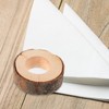 Healifty 10 Rustic Wooden Napkin Rings Handmade Unfinished Circle Napkin