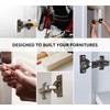 DOJA Barcelona Cabinet Hinges, Pack of 4, 104 x 44