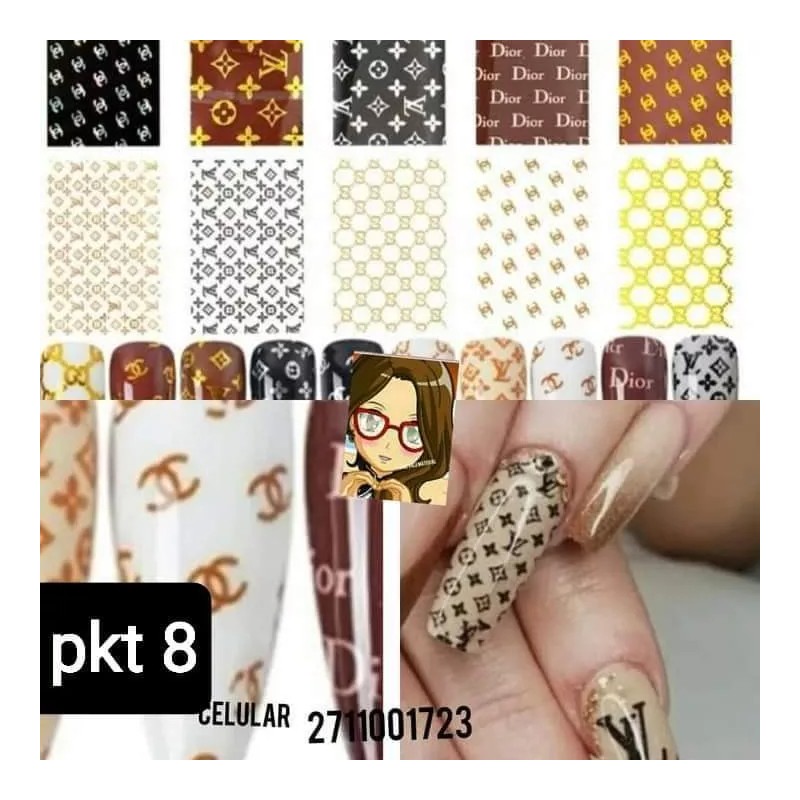 Foil Temporada Uñas 150 Tiras 20cm Cu