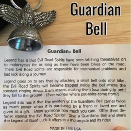Guardian Bell HOLY CROSS Christian Guardian Bell  Biker Harley fits any motorcycle gremlin