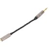 3.5 Male to 2.5 Female Adapter Portable Silver Plated Copper