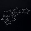 U-horizon 8pcs Five Stars Cutting Dies, DIY Scrapbooking Metal Embossing