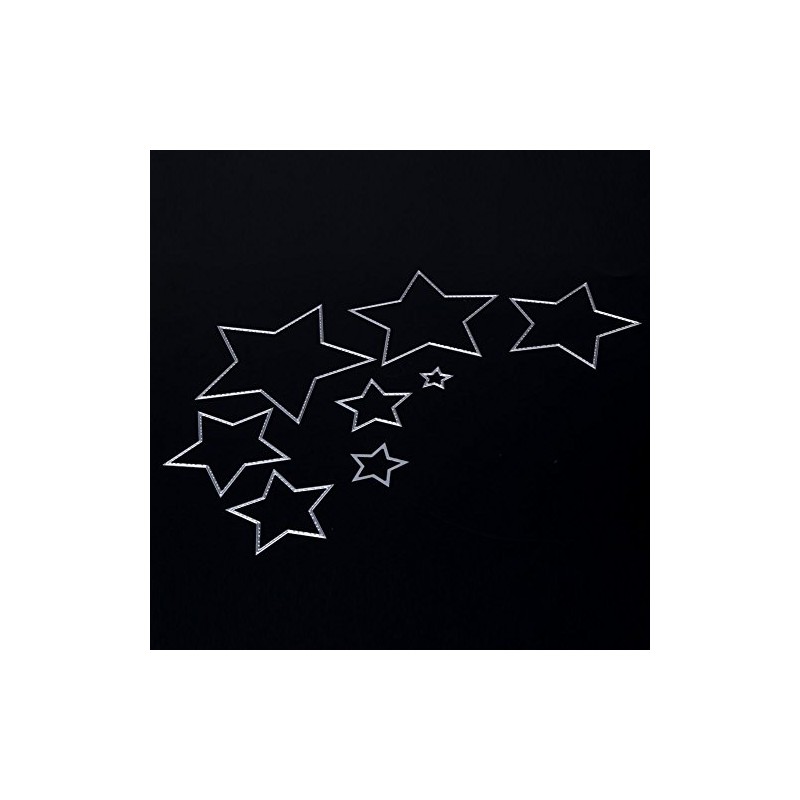U-horizon 8pcs Five Stars Cutting Dies, DIY Scrapbooking Metal Embossing