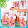 Yaomiao 50 Pieces Aloha Plastic Cups 12 Oz Bulk Tropical