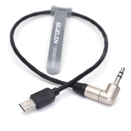 SZJELEN Tentacle Sync Timecode Cable for Sonys FX3 A7S3 A1 Camera 3.5 Audio Plug to Micro-USB Timecode Cable