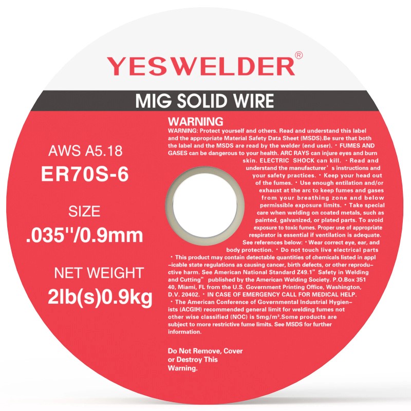 YesWelder 2 Lbs Roll ER70S-6 Mild Steel MIG Welding Wire