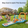 Inflatable Kiddie Pool with Dual Slides, Kids Splash Pool Play
