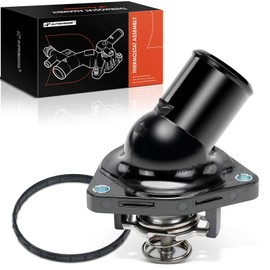 A-Premium Engine Coolant Thermostat Housing Assembly Compatible with Toyota Tundra 2007-2021, Sequoia 2010-2022, Land Cruiser & Lexus GS F, GS460, IS F, IS500, LC500, LS460, LS600h, LX570, RC F