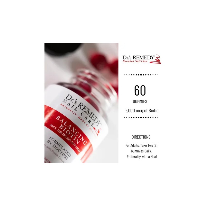Dr.'s Remedy Gomitas Biotina 5000mcg Veganas