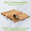 Graceware Bamboo Spice Drawer Organizer for Insert Shallow Drawer, 8