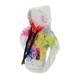 TUCKBOLD Car Gear Shift Knob Cover Automotive Manual Stick Shifting Handle Protector Hoodie Style Colorful White 1 Pc 16.5x10.5cm/6.5"x4.13" Polyester