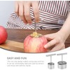 SUPVOX Descorazonador De Frutas De Acero Inoxidable, 2 Pzas
