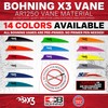 Bohning X3 Vane, 3.5", White, 100pk