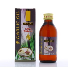 Hemani Garlic Oil 125ml - 100% Natural Cold Pressed Halal Essential Oil for Wellness, Immunity & Overall Wellbeing Support, Pure & Effective Daily Supplement