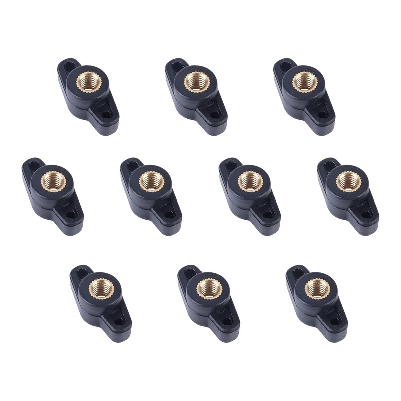 10PCS 1/4" Wing Knobs Through Hole T Knobs Hand Screw