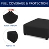 PureFit Super Stretch Form Fit Square Ottoman Cover Rectangle -