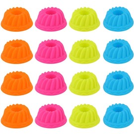 Moldes para magdalenas, 12 unidades, de silicona, para magdalenas, antiadherentes, para magdalenas