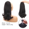 Wig for women with straight hair and two plastic combs,