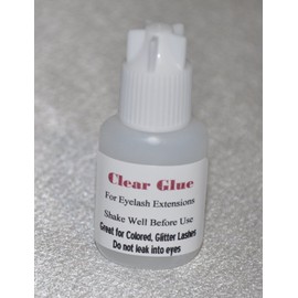 Eyelash Extensions Clear Glue/Adhesive for Colored Glitter Cluster Lashes 10ml