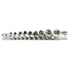 Daptez ® 11pc 1/4" Shallow Drive Socket Set Chrome Vanadium