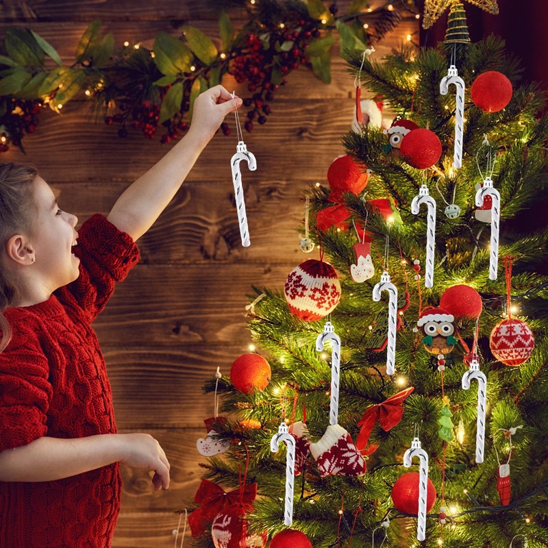 Candy Canes Christmas Tree, Pack of 12 Candy Cane Decoration,