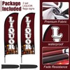 Buryeah 2 Sets Liquor Feather Flag Pole Kit, 7 ft