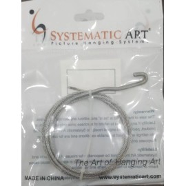 Systematic Art Picture Hanging Systems Stainless Steel J Hook Cable