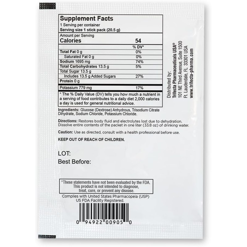 TRIORAL Hydration Electrolytes Powder (100Pack)-Rapid Rehydration Solution,Essential Hydrating Formula,Combat Dehydration